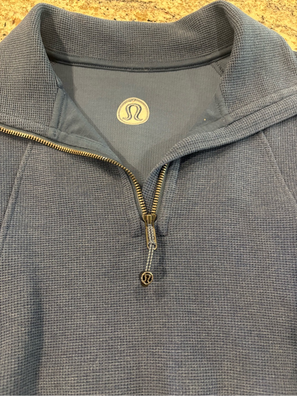lululemon athletica Blue Cropped Half-Zip Pullover - Picture 5 of 6